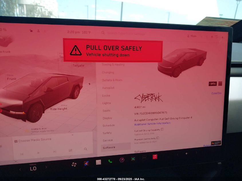 2024 Tesla Cybertruck All-Wheel Drive VIN: 7G2CEHED8RA047875 Lot: 43272778