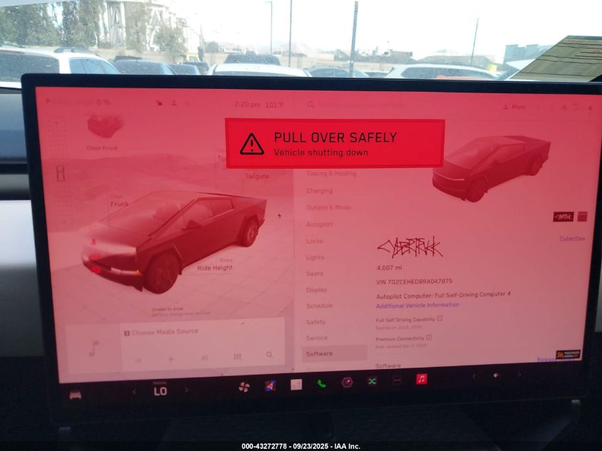 2024 Tesla Cybertruck All-Wheel Drive VIN: 7G2CEHED8RA047875 Lot: 43272778