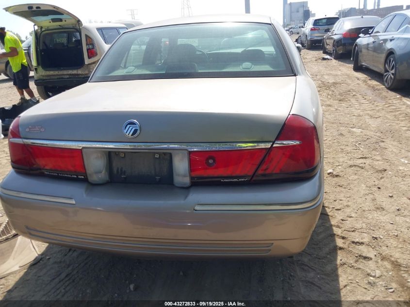 2001 Mercury Grand Marquis Gs VIN: 2MEFM74W71X616446 Lot: 43272833