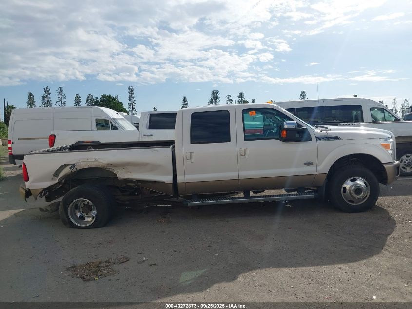 2012 Ford F-350 Lariat VIN: 1FT8W3DT5CEA39892 Lot: 43272873