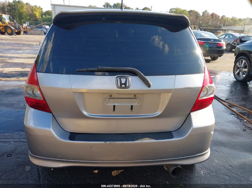 2008 Honda Fit Sport VIN: JHMGD37688S039741 Lot: 43272900