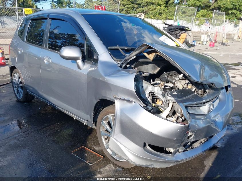 2008 Honda Fit Sport VIN: JHMGD37688S039741 Lot: 43272900