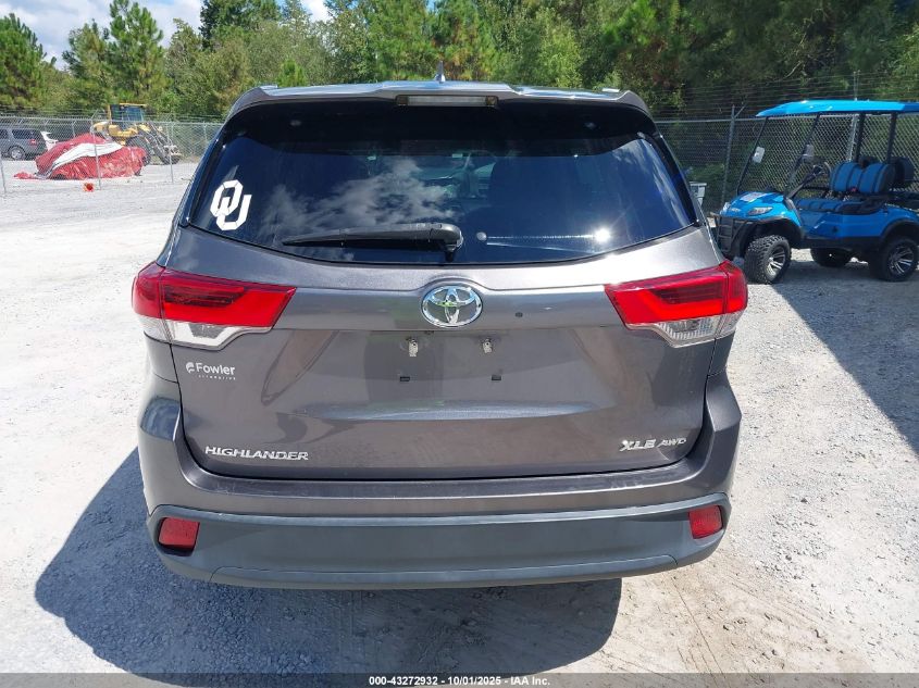 2017 Toyota Highlander Xle VIN: 5TDJZRFH9HS435958 Lot: 43272932