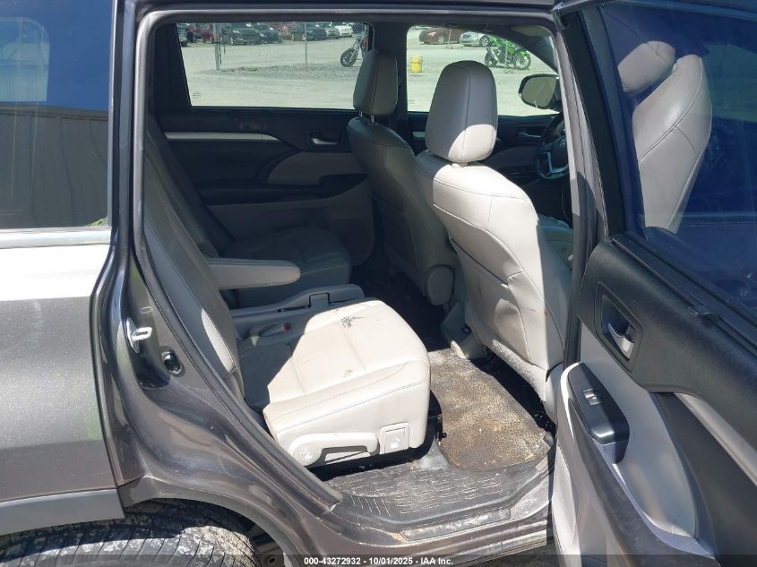 2017 Toyota Highlander Xle VIN: 5TDJZRFH9HS435958 Lot: 43272932