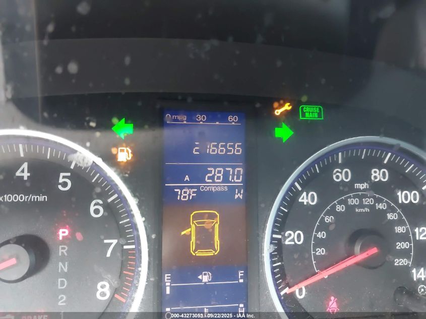 2011 Honda Cr-V Ex-L VIN: JHLRE4H72BC016089 Lot: 43273053