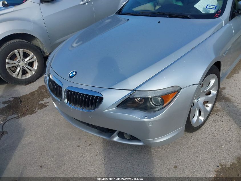 2007 BMW 650I VIN: WBAEK13527CN80483 Lot: 43273067