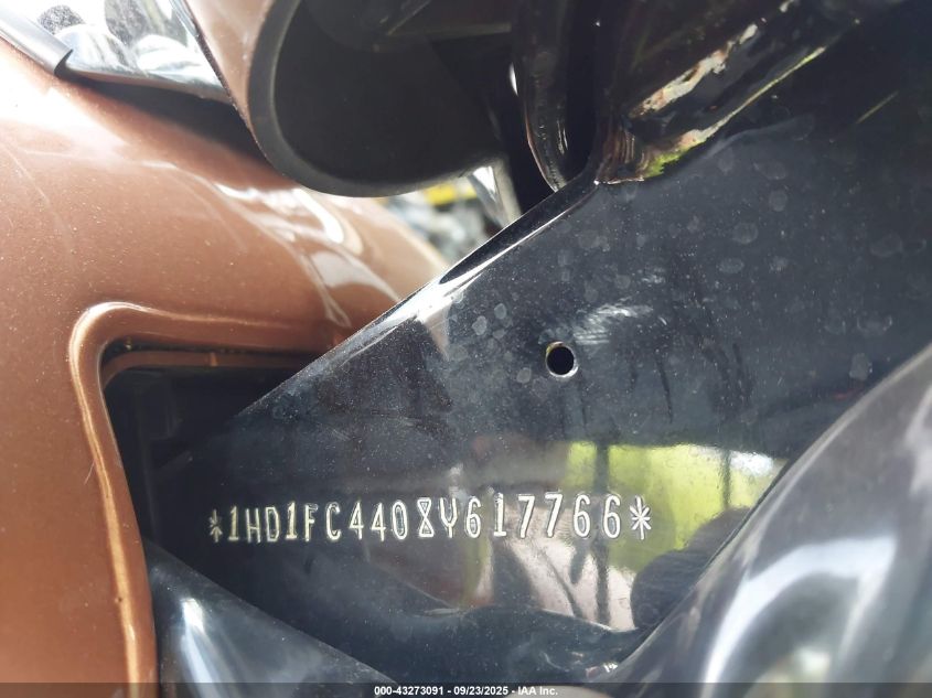 2008 Harley-Davidson Flhtcui 105Th Anniversary Edition VIN: 1HD1FC4408Y617766 Lot: 43273091