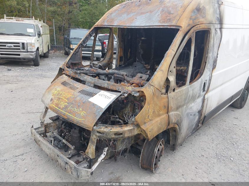 2021 Ram Promaster 3500 Cargo Van High Roof 159 Wb Ext VIN: 3C6MRVJG1ME566835 Lot: 43273215