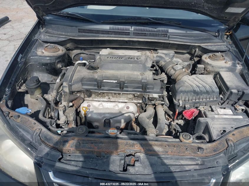 2009 Kia Spectra Lx VIN: KNAFE221595621633 Lot: 43273225