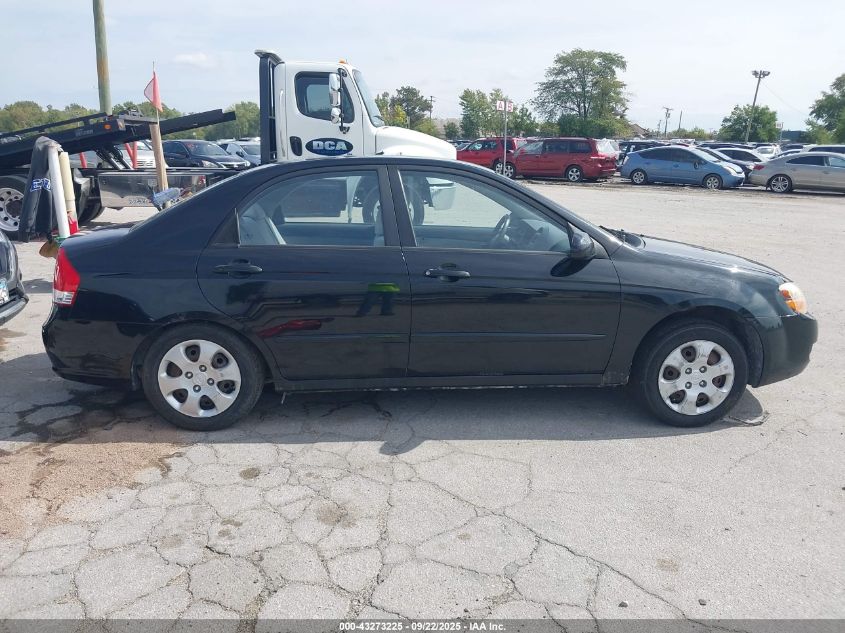 2009 Kia Spectra Lx VIN: KNAFE221595621633 Lot: 43273225