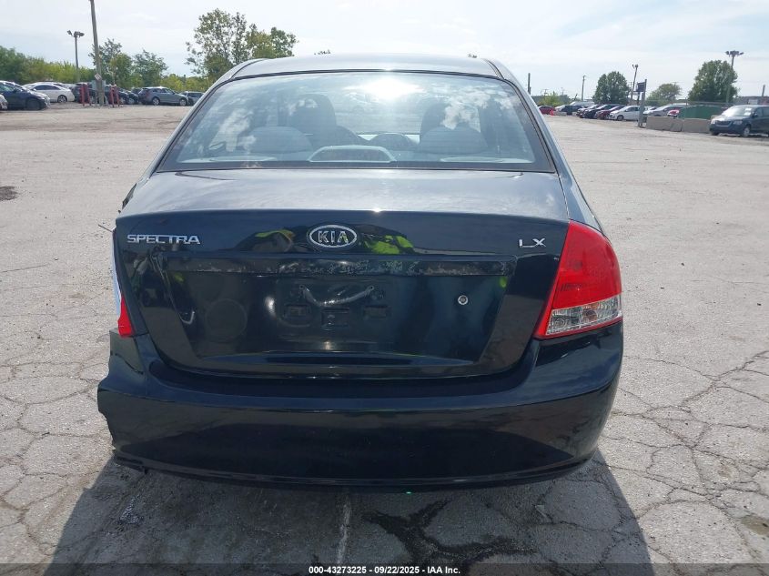 2009 Kia Spectra Lx VIN: KNAFE221595621633 Lot: 43273225