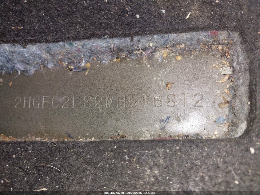 2021 HONDA CIVIC SPORT - 2HGFC2F82MH516812