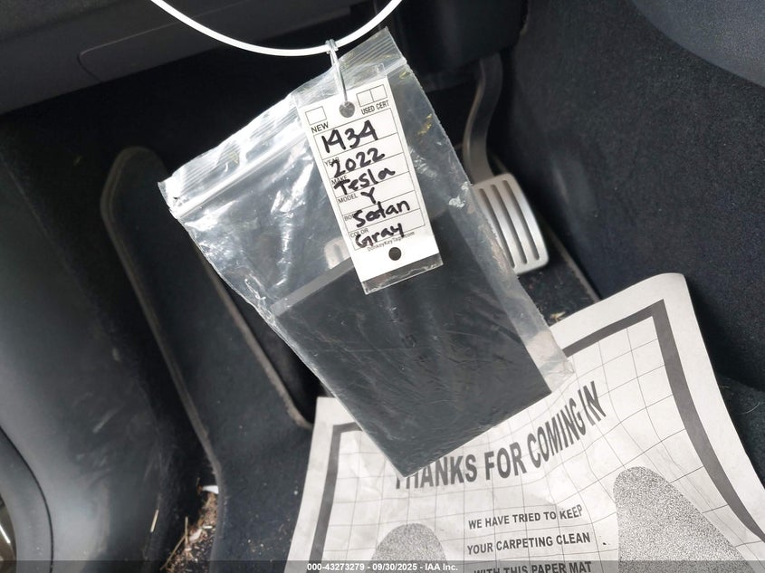 2022 TESLA MODEL Y PERFORMANCE DUAL MOTOR ALL-WHEEL DRIVE 7SAYGDEF4NF403851