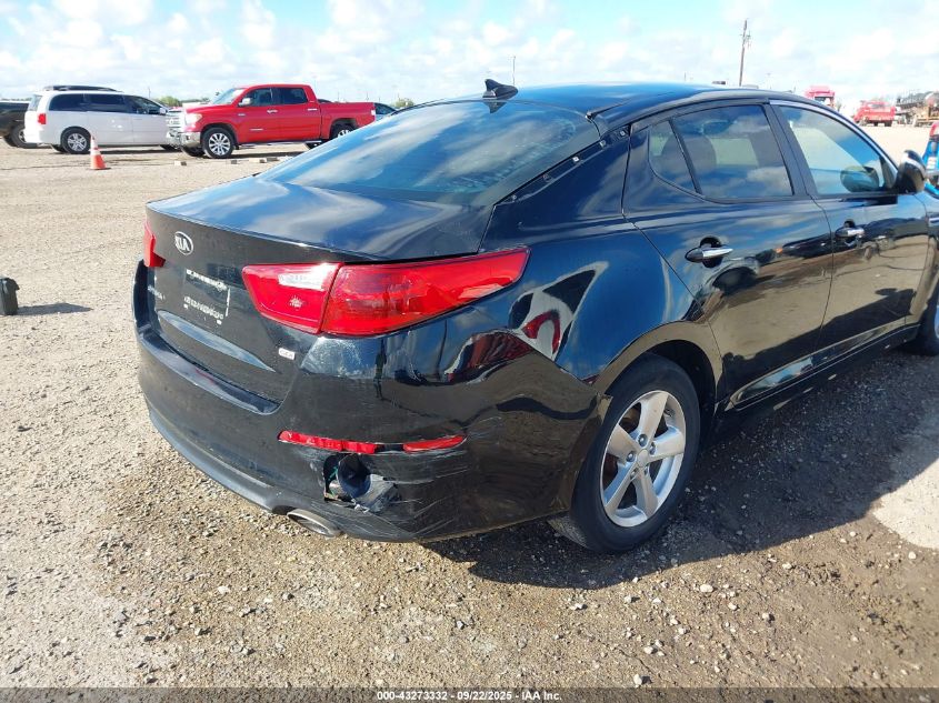 2015 Kia Optima Lx VIN: 5XXGM4A74FG457536 Lot: 43273332