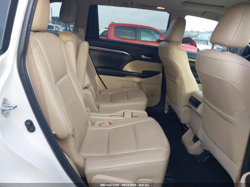 2016 Toyota Highlander Limited V6 VIN: 5TDDKRFH3GS292778 Lot: 43273345