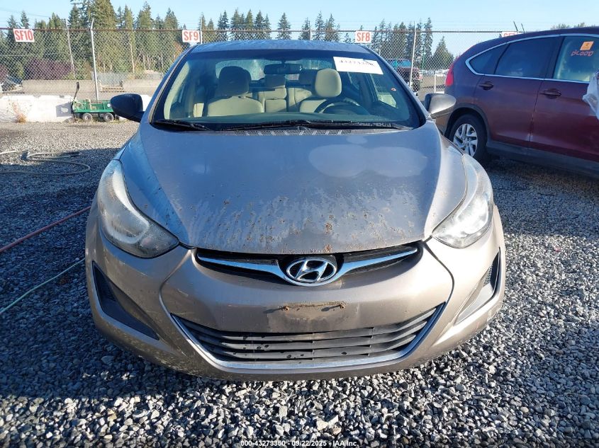 2014 Hyundai Elantra Se VIN: 5NPDH4AE3EH460274 Lot: 43273350