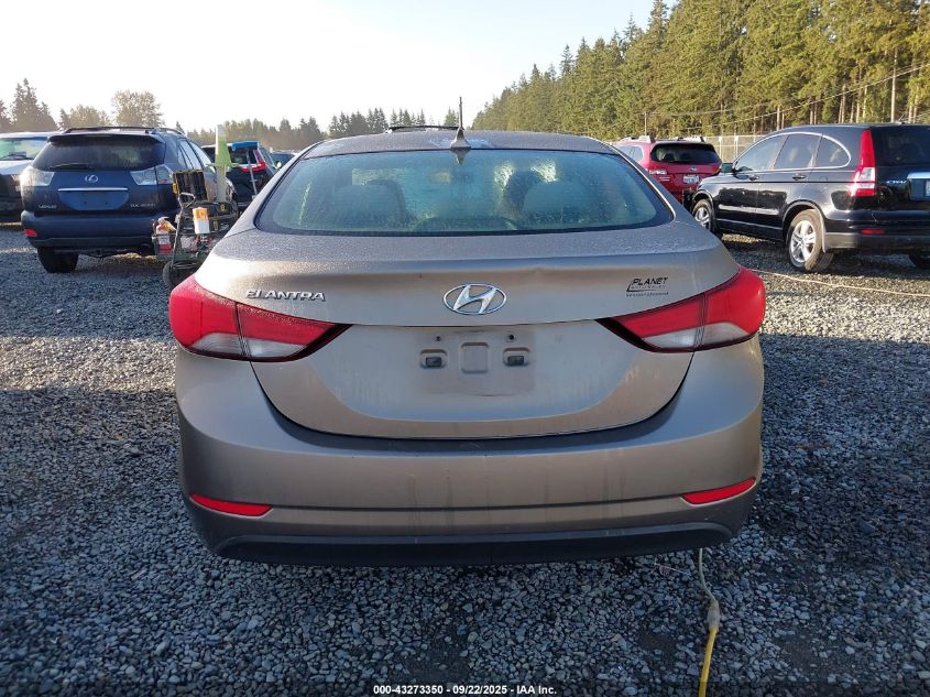 2014 Hyundai Elantra Se VIN: 5NPDH4AE3EH460274 Lot: 43273350