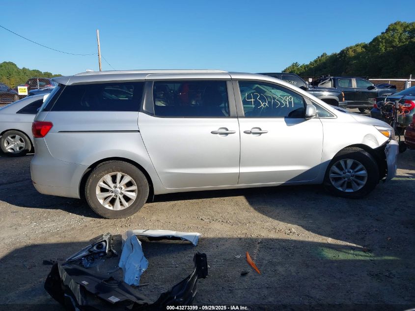2017 Kia Sedona Lx VIN: KNDMB5C14H6254221 Lot: 43273399