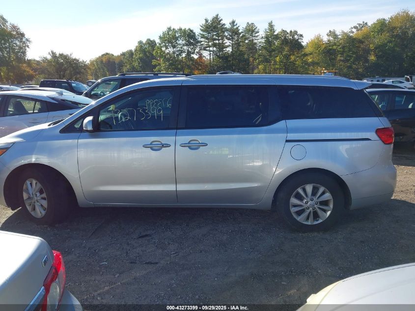 2017 Kia Sedona Lx VIN: KNDMB5C14H6254221 Lot: 43273399