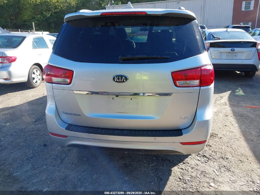 2017 Kia Sedona Lx VIN: KNDMB5C14H6254221 Lot: 43273399