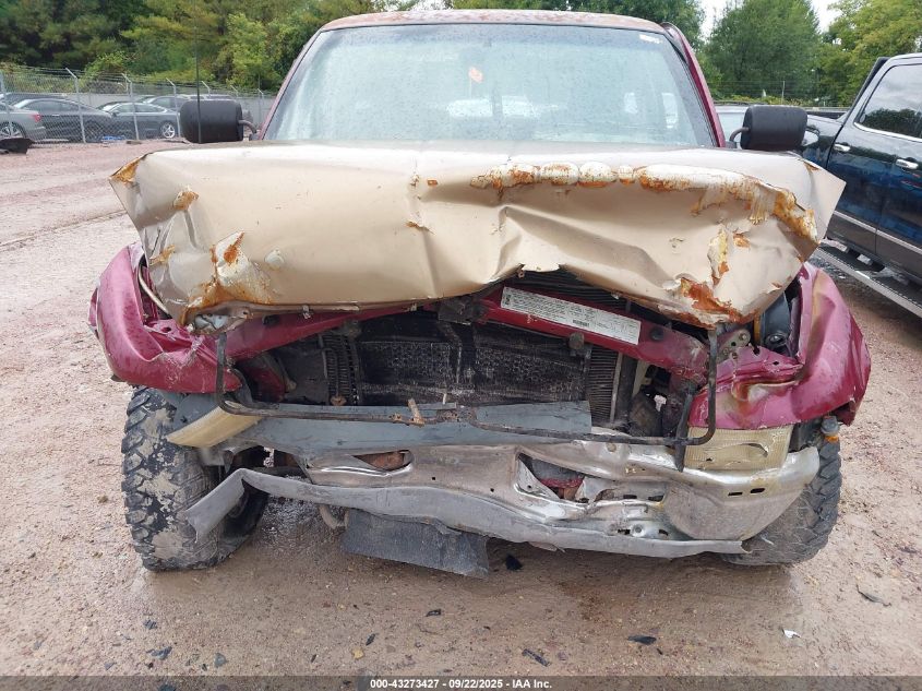 1996 Dodge Ram 1500 VIN: 1B7HF16Y5TS680510 Lot: 43273427