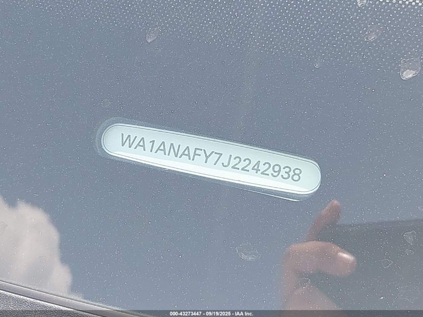 2018 Audi Q5 2.0T Premium/2.0T Tech Premium VIN: WA1ANAFY7J2242938 Lot: 43273447