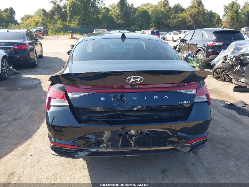 2023 Hyundai Elantra Limited VIN: KMHLP4AG7PU521758 Lot: 43273536