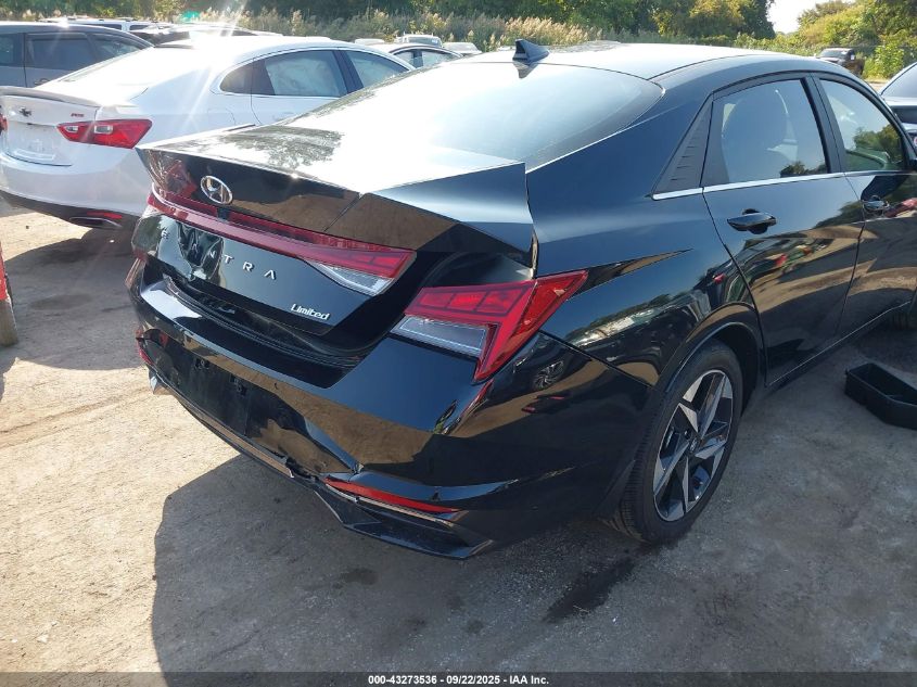 2023 Hyundai Elantra Limited VIN: KMHLP4AG7PU521758 Lot: 43273536