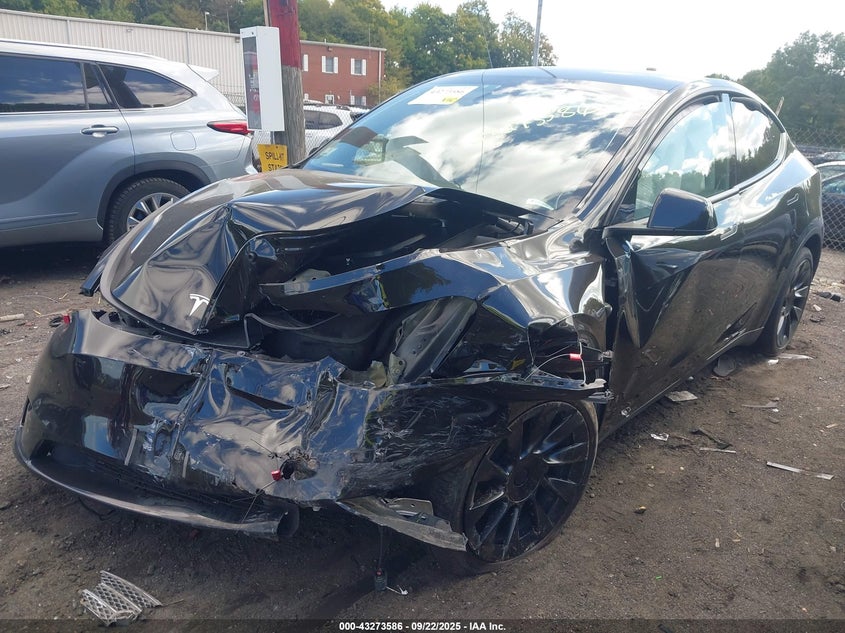 2023 Tesla Model Y Awd/Long Range Dual Motor All-Wheel Drive black suv electric 7SAYGAEE9PF894944 photo #3