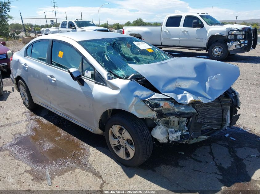 2013 Honda Civic Lx VIN: 19XFB2F5XDE204045 Lot: 43273603