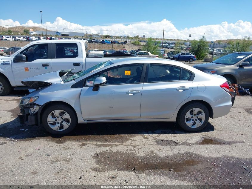 2013 Honda Civic Lx VIN: 19XFB2F5XDE204045 Lot: 43273603