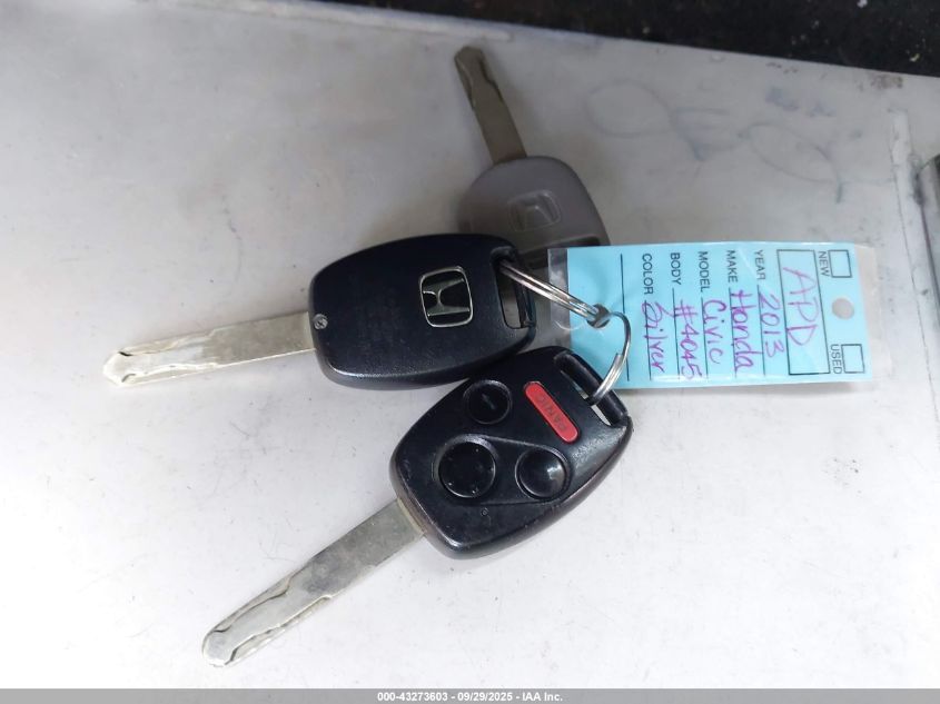 2013 Honda Civic Lx VIN: 19XFB2F5XDE204045 Lot: 43273603