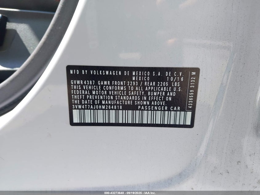 2017 VOLKSWAGEN JETTA GLI - 3VW4T7AJ0HM264818