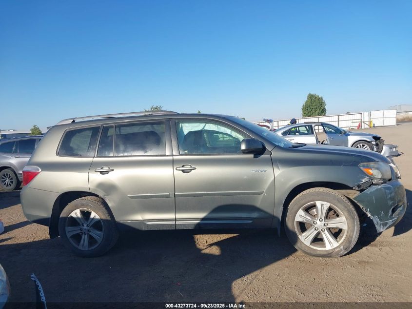 2008 Toyota Highlander Sport VIN: JTEES43A382040645 Lot: 43273724
