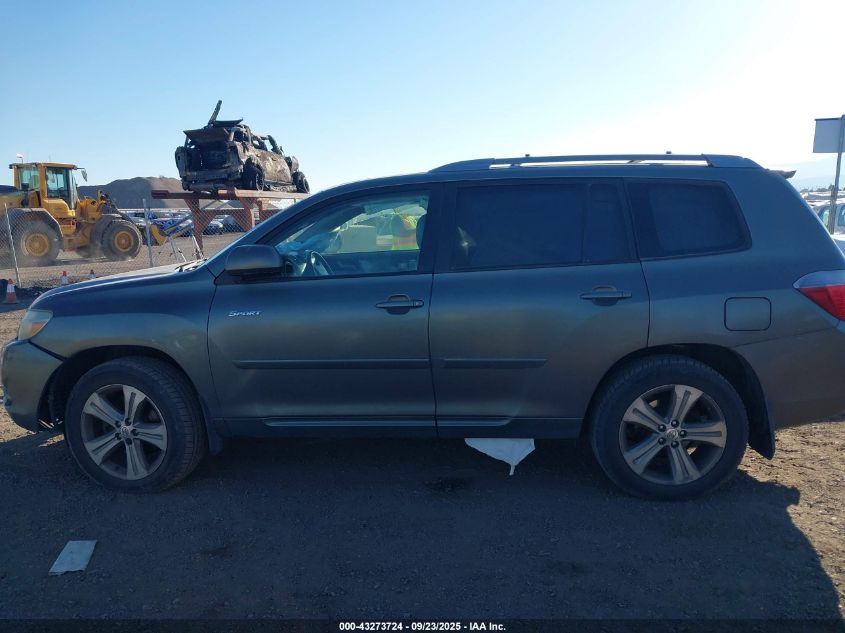 2008 Toyota Highlander Sport VIN: JTEES43A382040645 Lot: 43273724