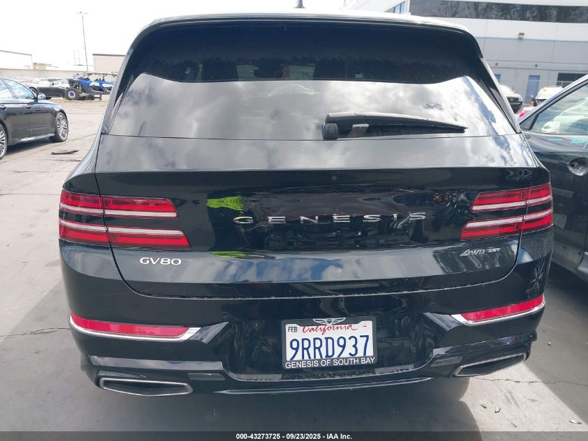 2022 Genesis Gv80 3.5T Awd VIN: KMUHCESC3NU092474 Lot: 43273725