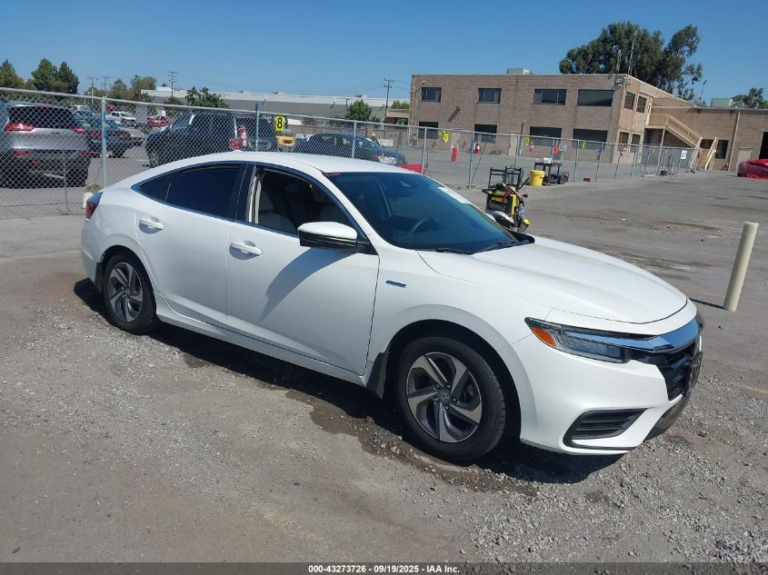 2019 HONDA INSIGHT EX - 19XZE4F55KE024579