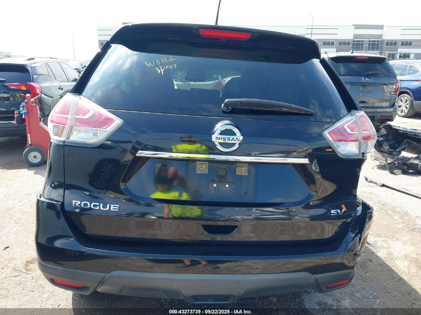 2016 Nissan Rogue Sv VIN: KNMAT2MT5GP734694 Lot: 43273739