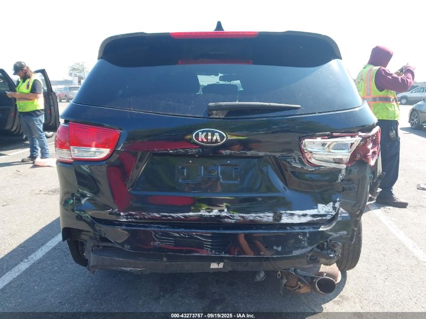 2016 Kia Sorento 2.4L Lx VIN: 5XYPGDA34GG110595 Lot: 43273757
