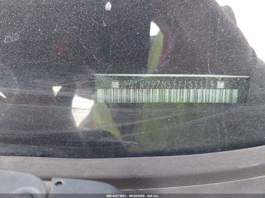 2009 Chevrolet Impala Ltz VIN: 2G1WU57M391135519 Lot: 43273821