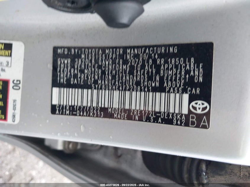 2015 TOYOTA COROLLA S - 5YFBURHE4FP208141