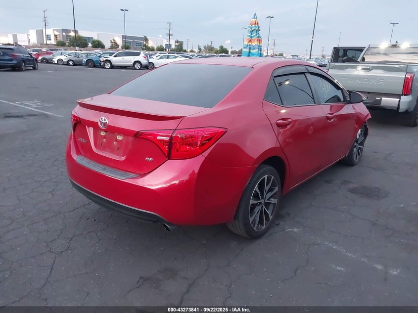 2017 Toyota Corolla 1.8 Se Red Lot 111043273841 Vin 5YFBURHE6HP596203