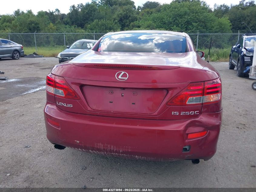2010 Lexus Is 250C VIN: JTHFF2C2XA2502035 Lot: 43273894