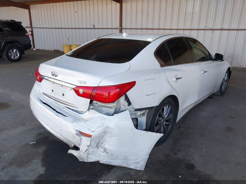 2014 Infiniti Q50 Premium VIN: JN1BV7APXEM682709 Lot: 43273897