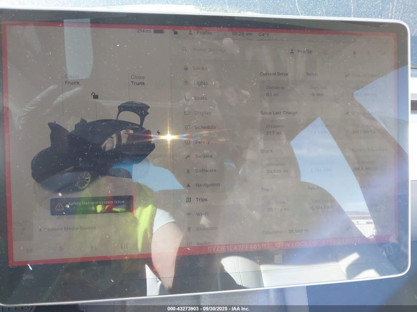 2023 Tesla Model 3 Rear-Wheel Drive VIN: 5YJ3E1EA7PF465117 Lot: 43273903