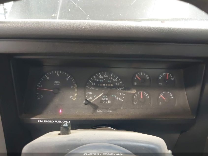 1993 Dodge Dakota VIN: 1B7GG23X9PS291188 Lot: 43274021