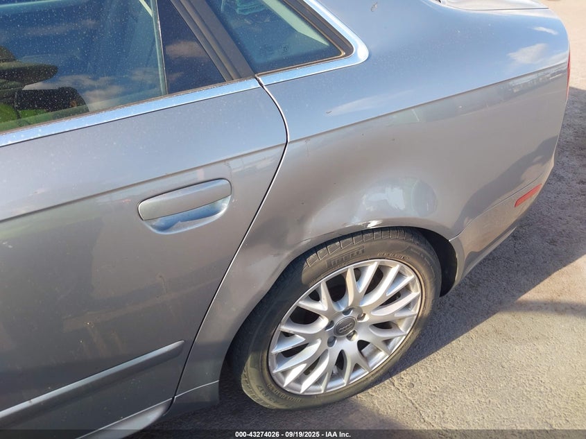 2008 Audi A4 2.0T/2.0T Special Edition VIN: WAUDF78E78A149727 Lot: 43274026