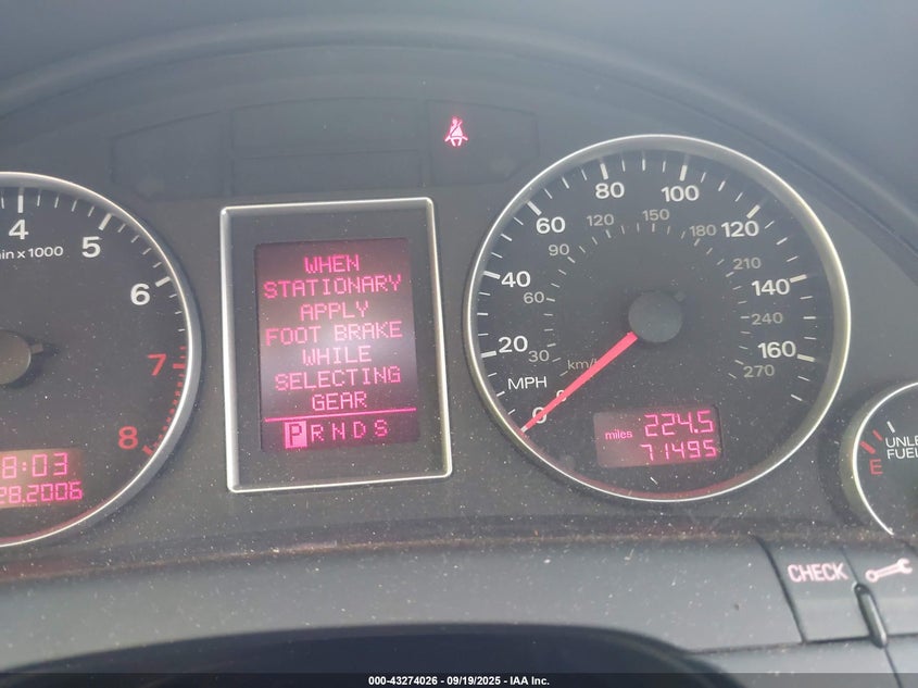 2008 Audi A4 2.0T/2.0T Special Edition VIN: WAUDF78E78A149727 Lot: 43274026