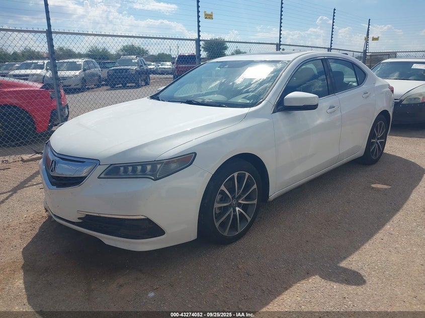 2017 Acura Tlx Technology Package white sedan gasoline 19UUB2F5XHA004297 photo #3