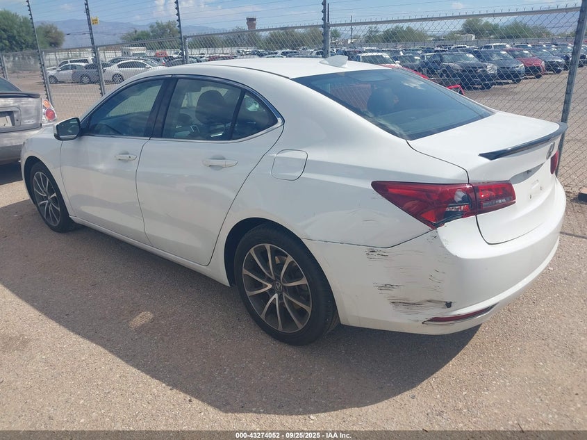 2017 Acura Tlx Technology Package white sedan gasoline 19UUB2F5XHA004297 photo #4